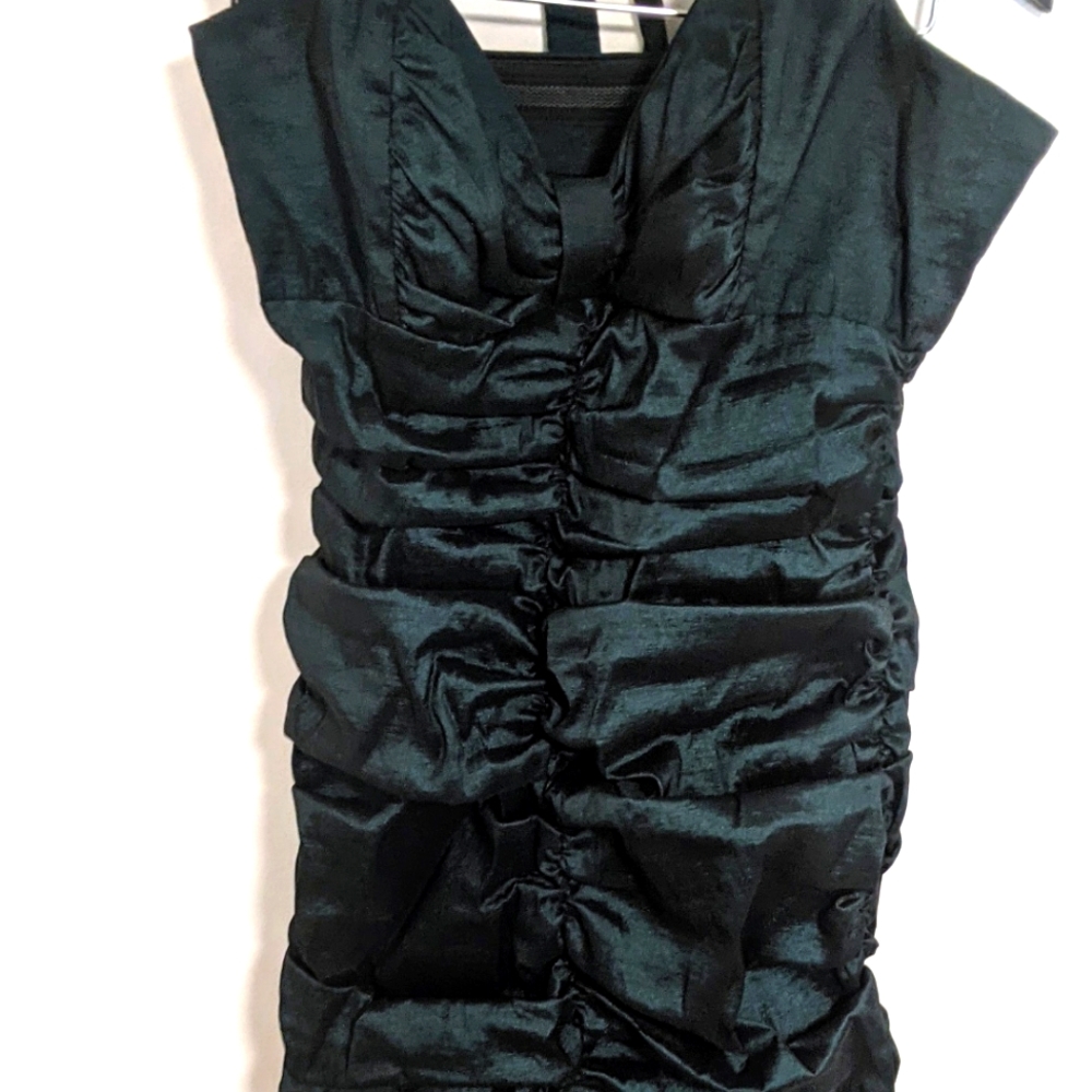 Women's Medium Green Halter Dress - Le Chateau